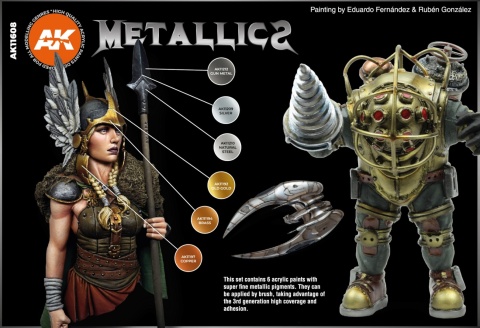 AK-Interactive AK 11608 Metallics Set
