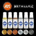 AK-Interactive AK 11608 Metallics Set