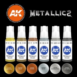 AK-Interactive AK 11608 Metallics Set