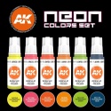 AK-Interactive AK 11610 Neon Colors Set