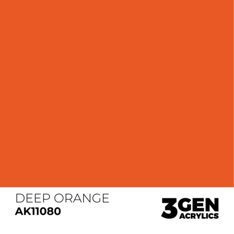 AK Interactive AK11080 DEEP ORANGE – INTENSE