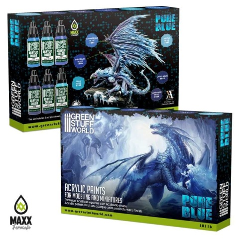 Green Stuff World 10116 Zestaw 6 farb - Pure Blue