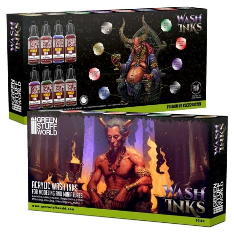 Green Stuff World 9350 Acrylic Wash Ink Paints