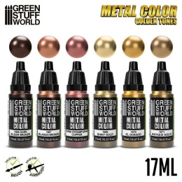 Green Stuff World 9911 Metalic Paint Set - Gold