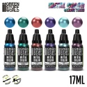 Green Stuff World 9912 Metalic Paint Set - Mixed Tones
