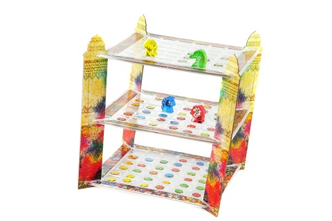 Holi. Festiwal Kolorów. Abstrakcyjna gra przestrzenna