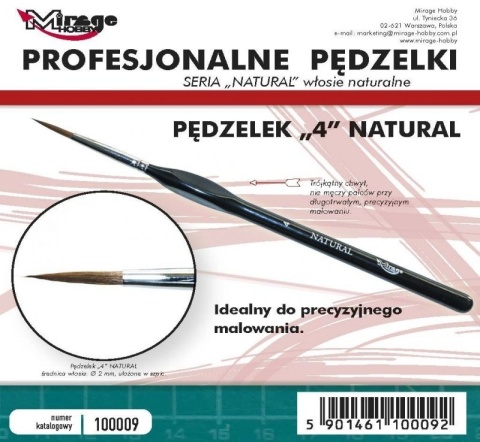 Pędzel Mirage 100009 NATURAL 4