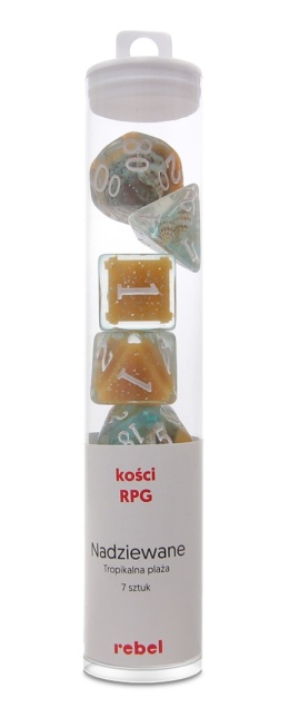 Komplet kości REBEL Nadziewane Tropikalna plaża