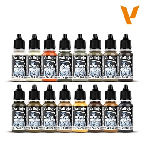 Vallejo 70141 Zestaw 16 farb - Earth Tones