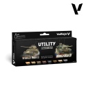 Vallejo 70201 Zestaw 8 farb Utility Paint Set WWII & WWIII