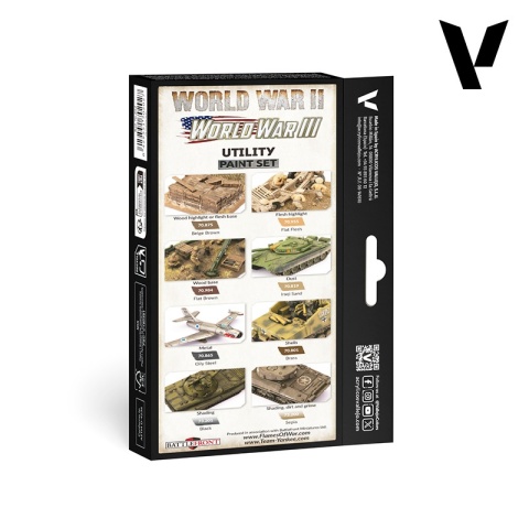 Vallejo 70201 Zestaw 8 farb Utility Paint Set WWII & WWIII