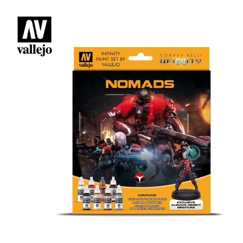 Vallejo 70233 Zestaw Nomads 8 farb + figurka Algucui