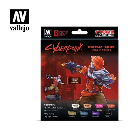 Vallejo 72307 Zestaw 8 farb - Cyberpunk RED Combat Zone