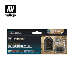 Vallejo 80251 WizKids Zestaw Premium 8 farb - Dungeon Dephts