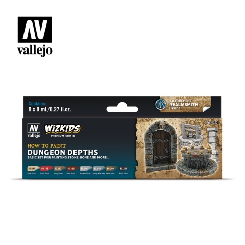Vallejo 80251 WizKids Zestaw Premium 8 farb - Dungeon Dephts