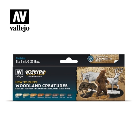 Vallejo 80254 WizKids Zestaw Premium 8 farb - Woodland creatures