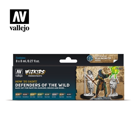 Vallejo 80255 WizKids Zestaw Premium 8 farb - Defenders of the Wild